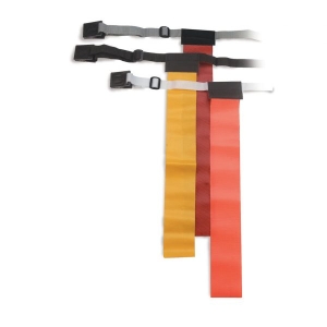Adult 1 Pc. Flag Football Belt- 3 Flags- Black..belt Comes Off W/ Flag