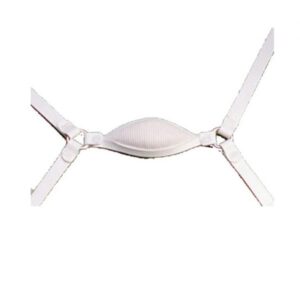 4-Point High Hook-Up Chin Strap with Vinyl Ribbed Flannel Cup with D-Rings