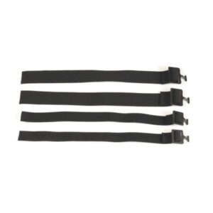 1" Black Elastic (npeb) W/