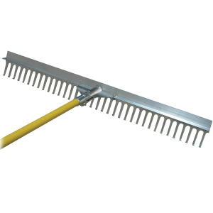 BASERUN36 -36" Base Runner Telescopic Rake..w/ Lrg Teeth & Leveling Blade ..70" Handle Telescopes To 39"..