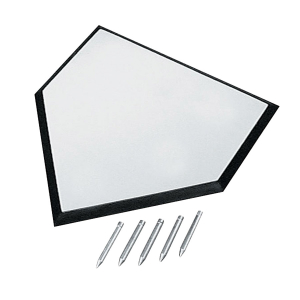 HB1 -Official 5-spike Home Plate W/ Black Beveled Edges