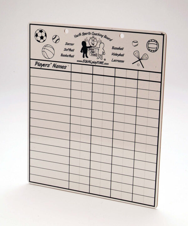 Dry Erase Baseball Clipboard/ Lineup- Includes Black Marker
