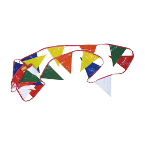 Multi Colored Chute Rope & Penant Flags 120' Length