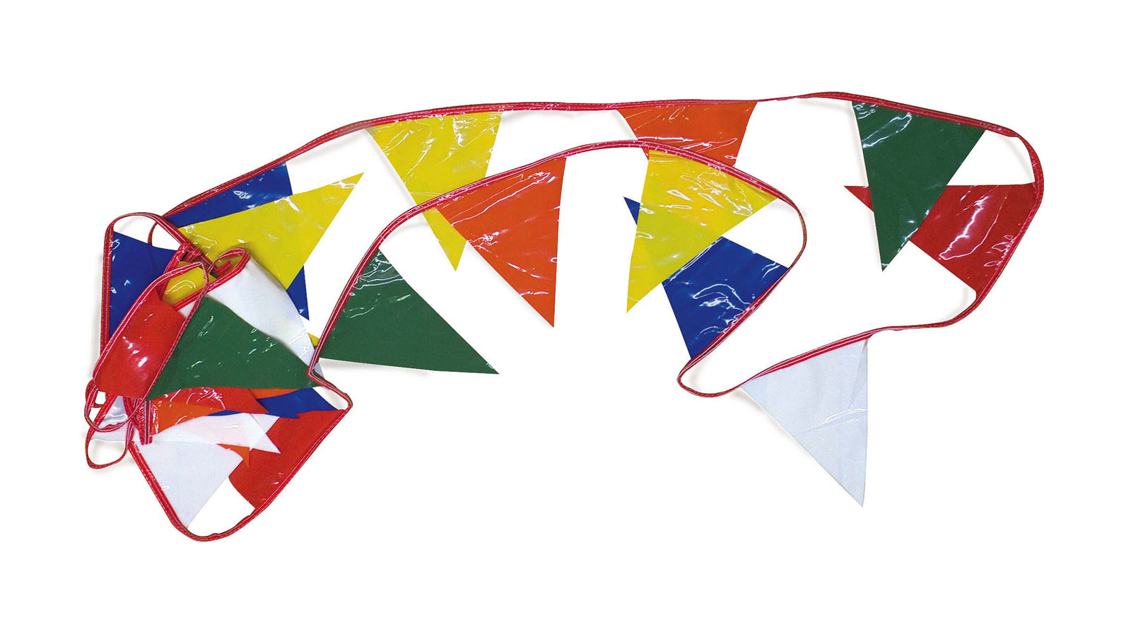 Multi Colored Chute Rope & Penant Flags 120' Length