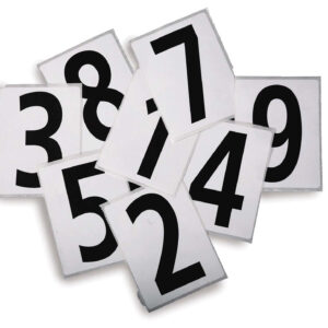 Hip Numbers # 1-9..sold In Sets Of 25 Of Ea. Number