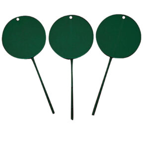 4" Dia. Distance Markers ..steel/green- Sold In Sets Of 12